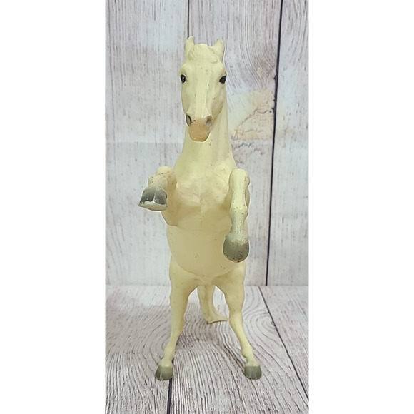 Vintage Breyer Alabaster Rearing Stallion Horse Fighting 12" Collectible USA - Picture 6 of 16